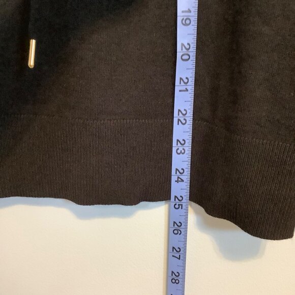 NWT Free Assembly Women’s Medium Black Lightweight Hoodie 50% Viscose Layering - Picture 2 of 9